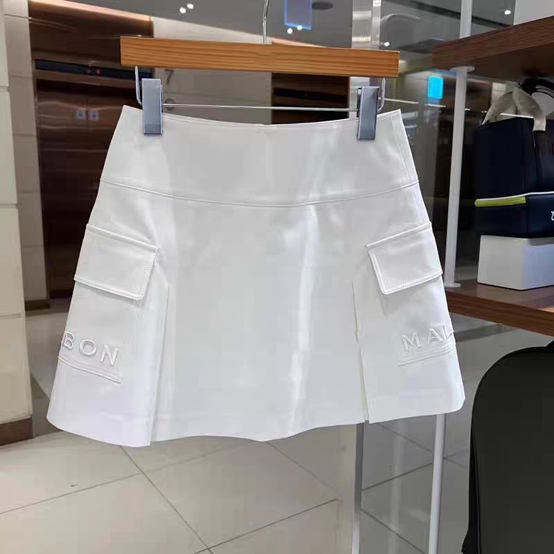25春夏季高尔夫球服裙子：中腰工装褶皱运动A字半身短裙，休闲户外新潮流！