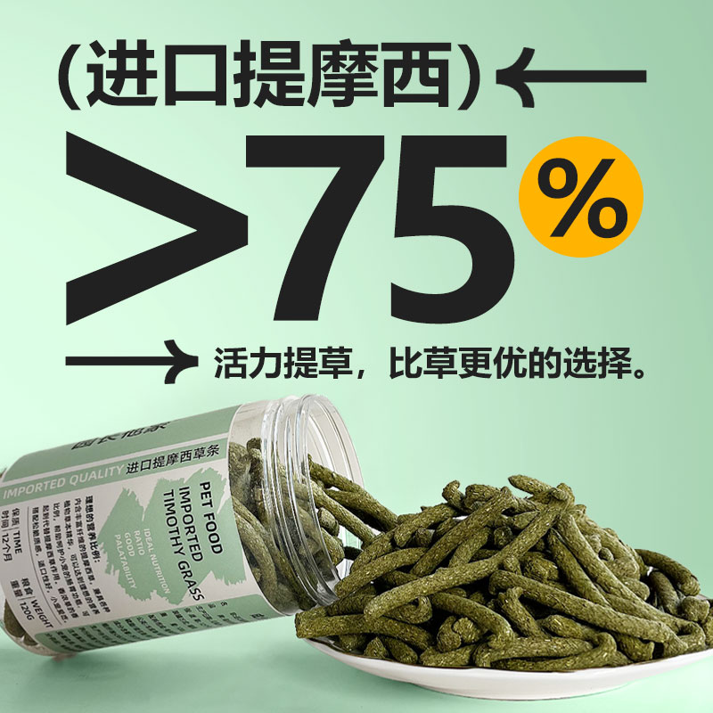 进口提摩西草：宠物磨牙新宠，给荷兰猪和龙猫的完美零食