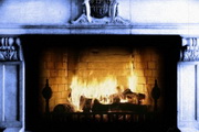 Old Fashion Fireplace with Snow Fall2.0