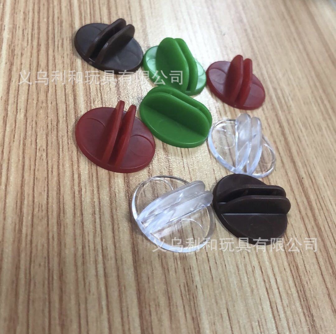 直径25MM透明塑料底座圆形名片夹：桌游玩家必备的小卡座神器！