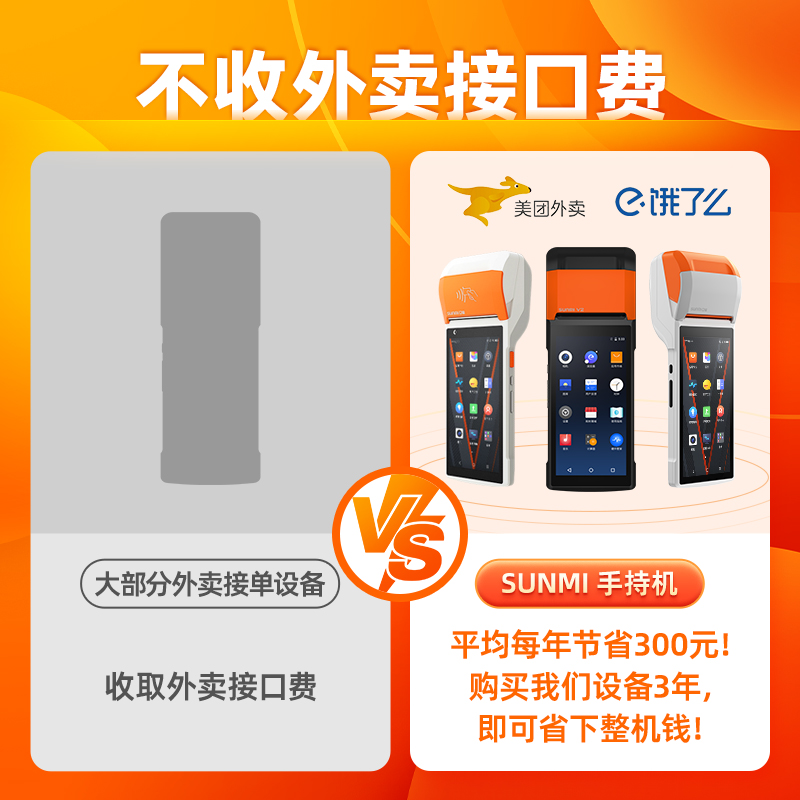 SUNMI商米V2s：移动扫码点餐神器，便利店超市必备的高效利器！
