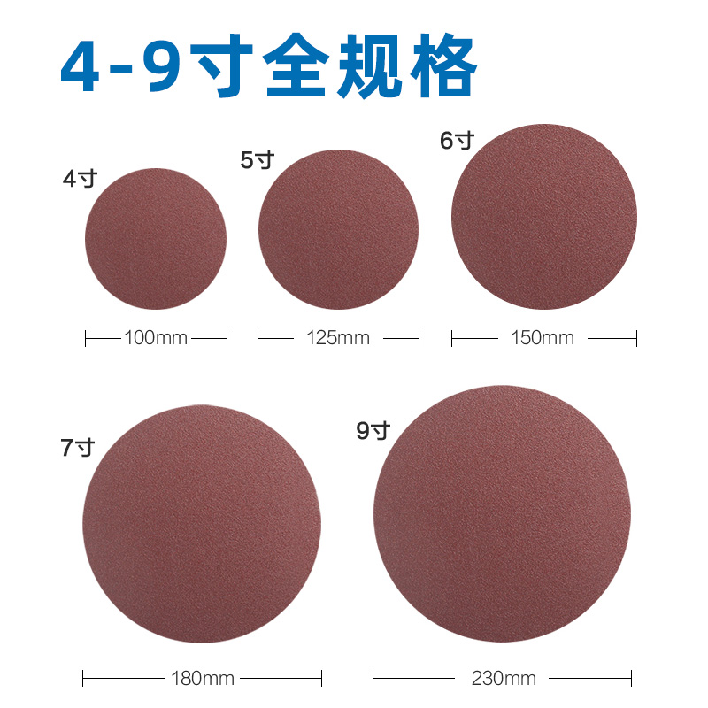 耐力威植绒砂纸5寸自粘圆盘沙纸：解锁DIY达人必备神器，告别粗糙表面！
