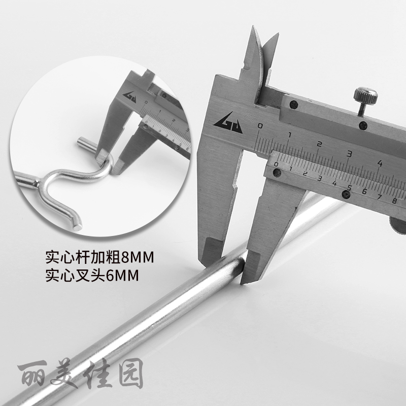 不锈钢实心撑衣杆：家庭晾衣神器，轻松搞定晾晒难题！