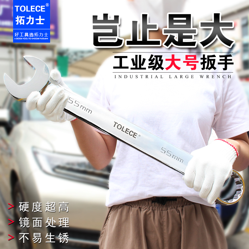 拓力士两用扳手：工业级开口梅花呆扳手，你的全能工具伙伴！