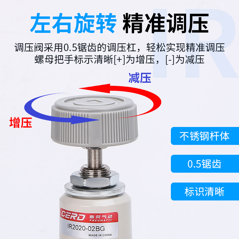 SMC精密调压阀：工业控制的精准利器，稳压调压新选择！