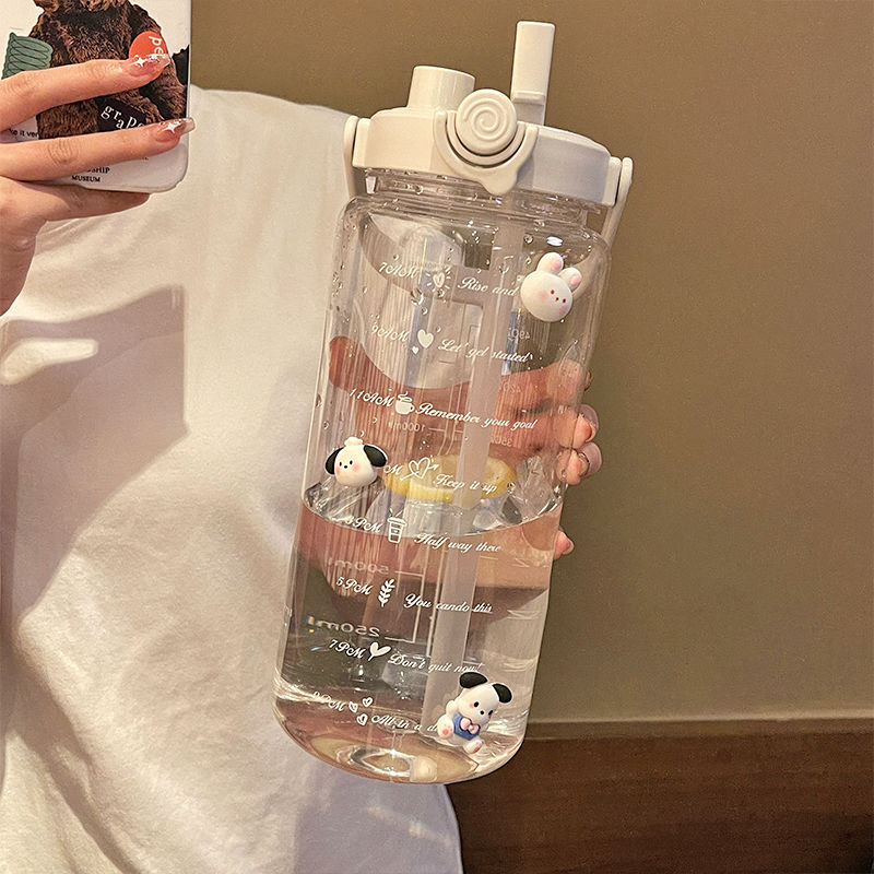 特百惠成人水杯2000ml：大容量耐高温塑料杯，喝水新风尚！