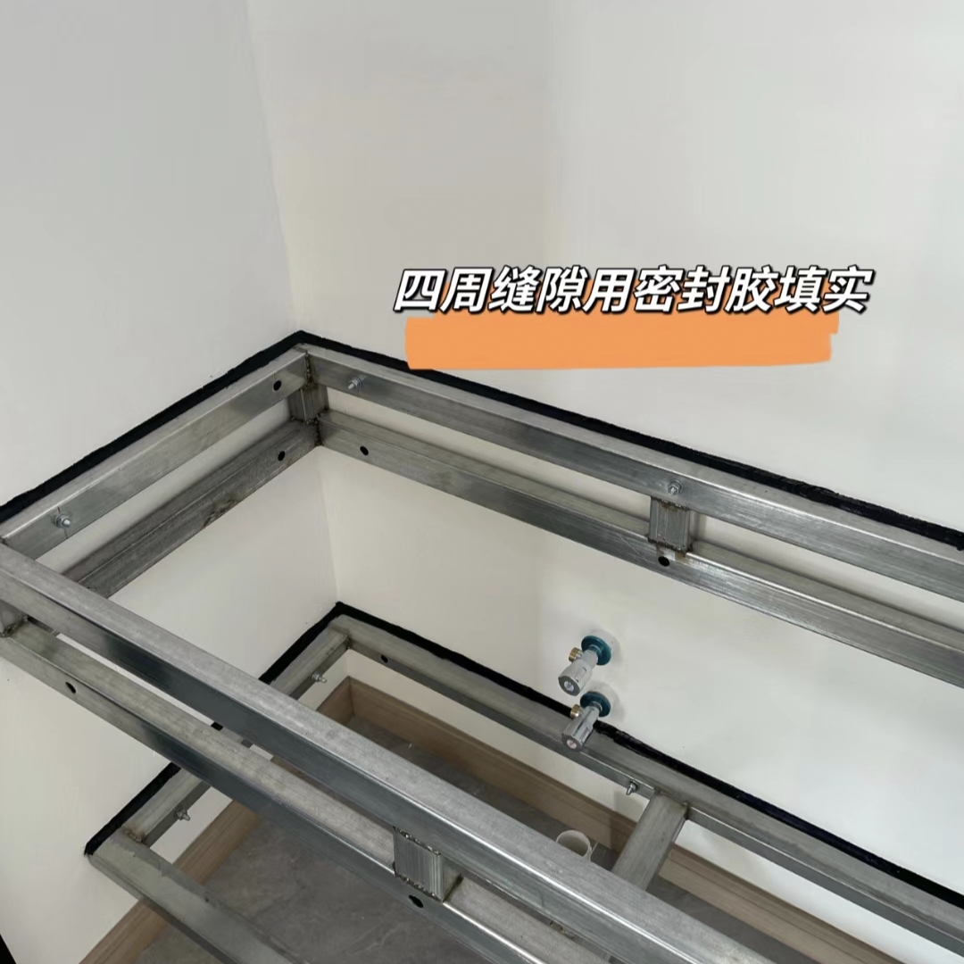 定制悬浮浴室台面：如何打造你的梦幻洗手盆悬空钢架？