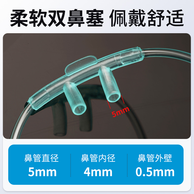 乐康鼻吸氧管：家用制氧机必备！老人用超舒服，加长双软管真香预警