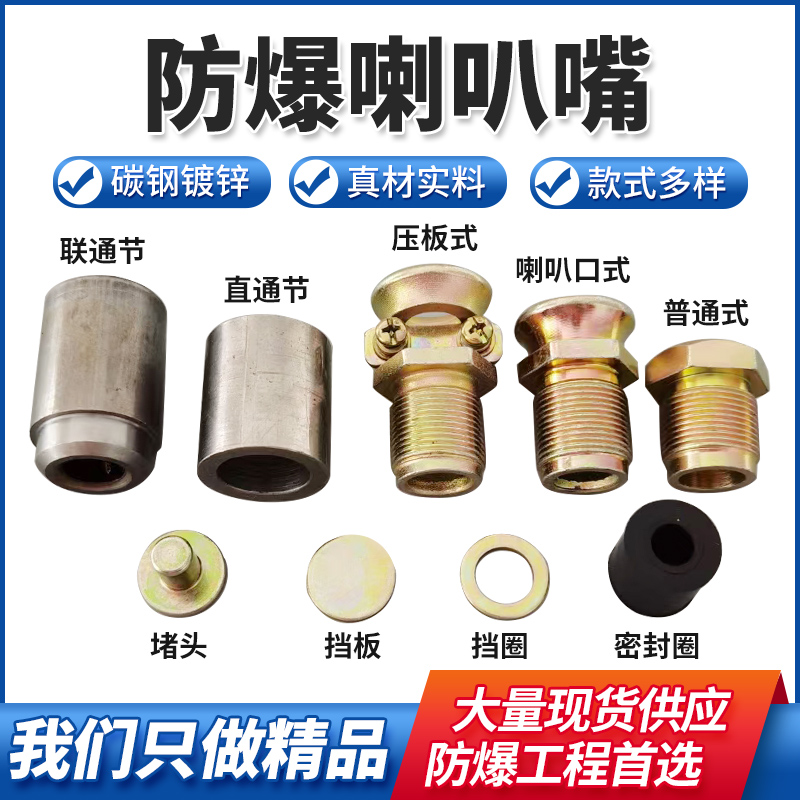 揭秘矿山安全神器：A1矿用防爆压板式喇叭嘴A0压线板式喇叭口A3防爆压紧螺母，守护矿工生命线！