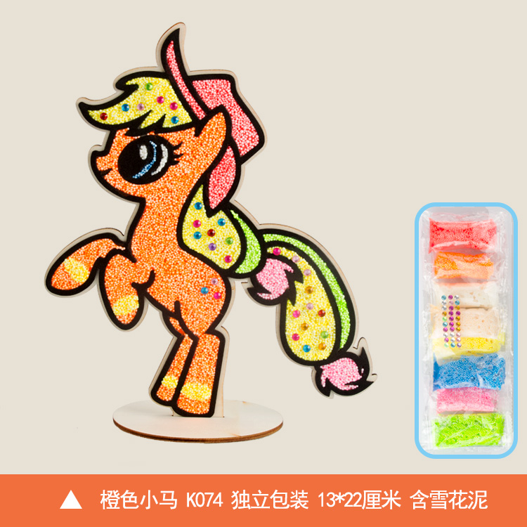 3D立体雪花泥画：孩子们的手工艺术新宠，女孩玩具界的璀璨明珠！