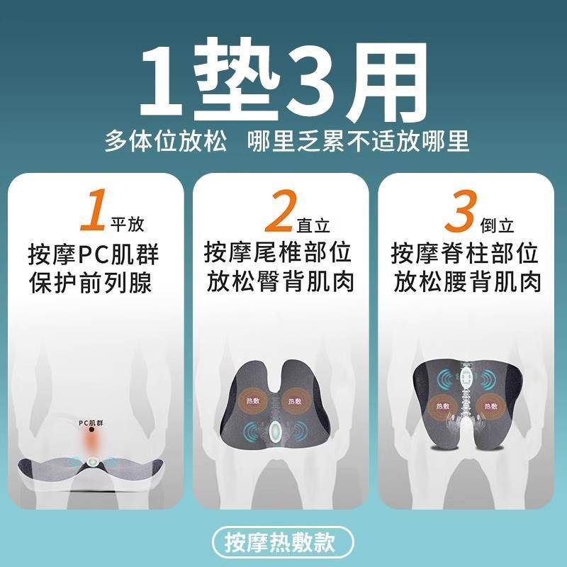 男性前列腺炎按摩坐垫：智能加热，专为男士私密健康护航！