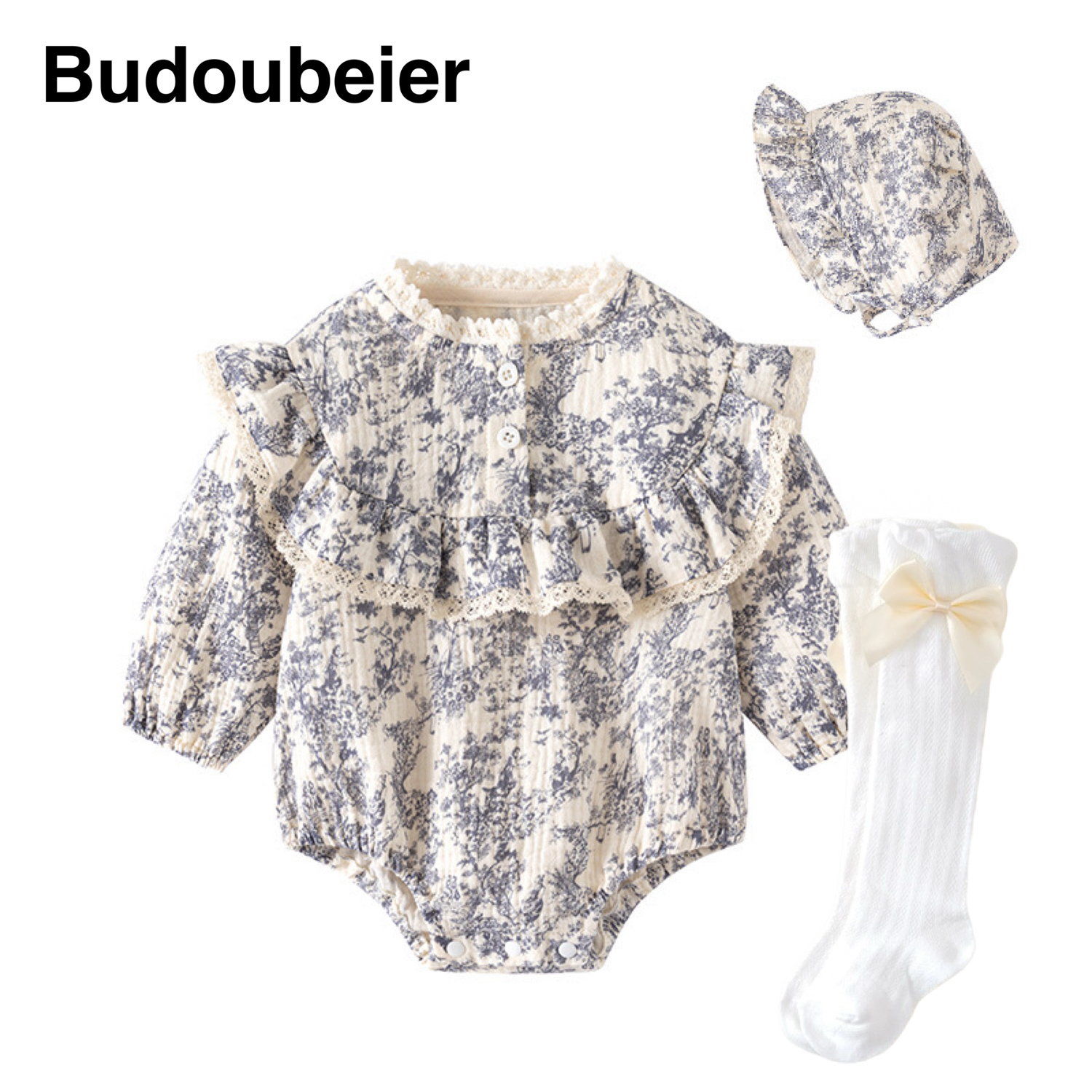 婴幼儿衣服新生宝宝春秋连体衣满月哈衣爬服三角包屁衣：宝宝的第一件“战袍”