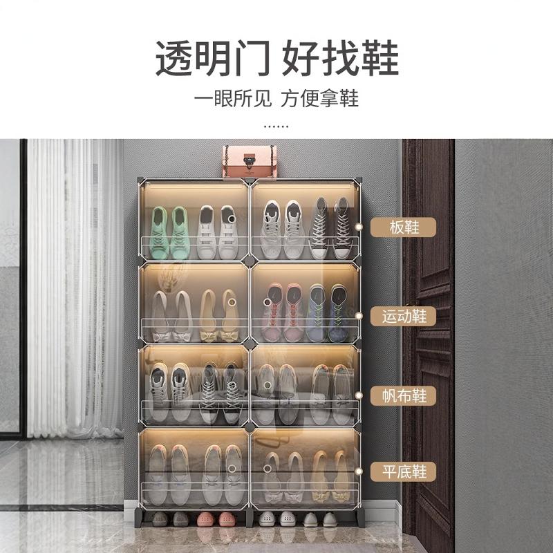 鞋柜多层神器！门口省空间透明防尘收纳盒，宿舍党必备！这波不买真的亏大了