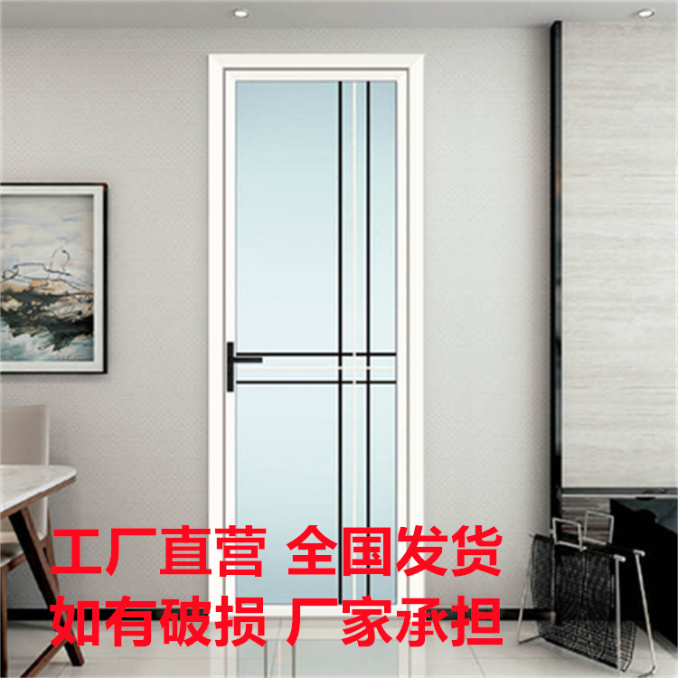 卫生间门新风尚：半玻半板玻璃门，钛镁合金厨房门，浴室门洗手间平开门，开启家居美学新篇章✨
