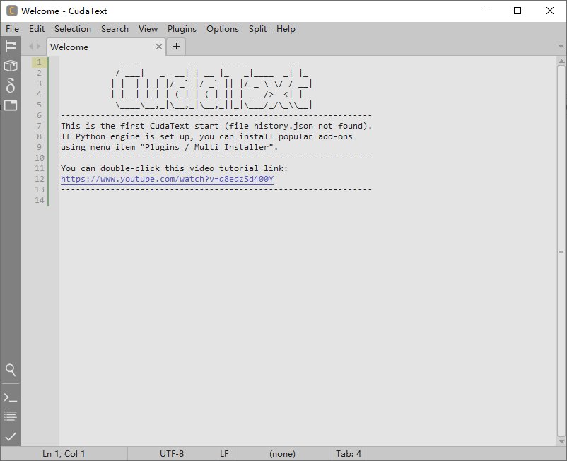 CudaText(免费开源代码编辑器) v1.237.1.0 中文绿色版