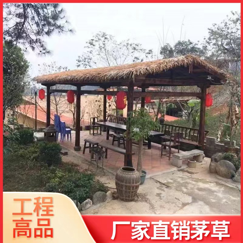 仿真茅草屋顶凉亭：打造自然田园风庭院的秘密武器