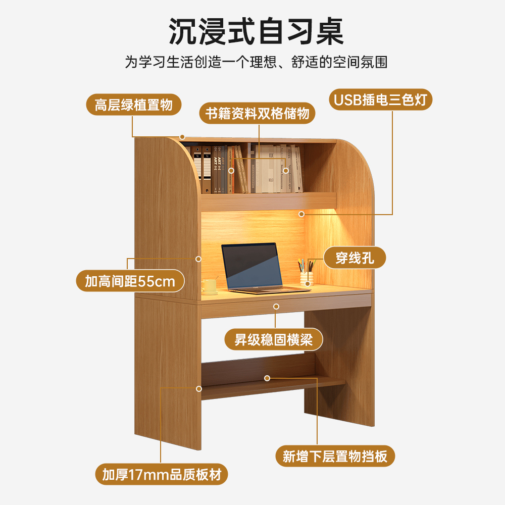 自习室必备神器：学生隔断组合学习桌椅，助你高效沉浸考研！