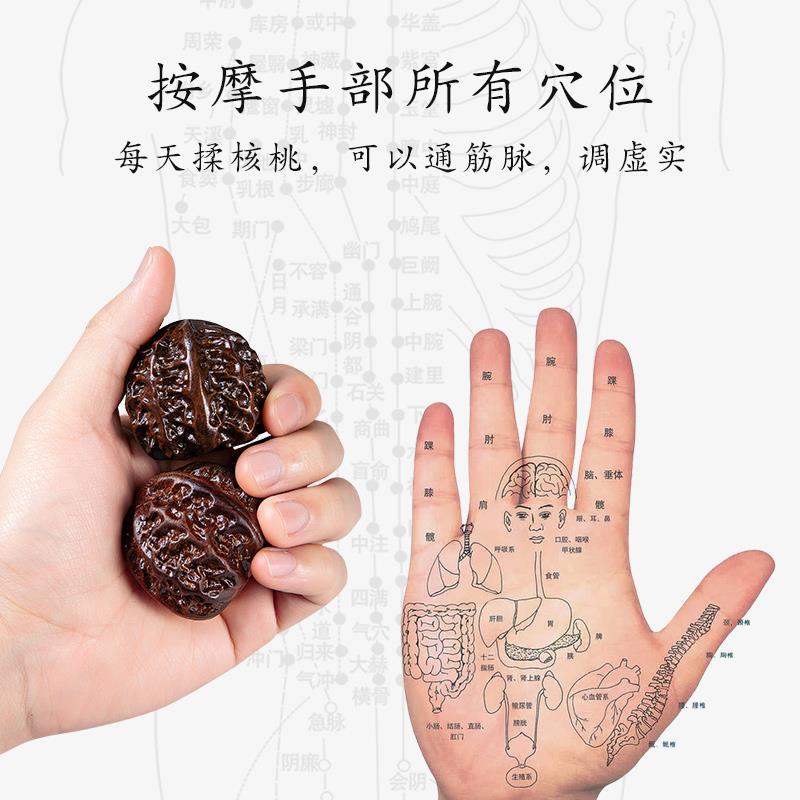 手玩核桃，健身保健新潮流，老年人的手部按摩神器！