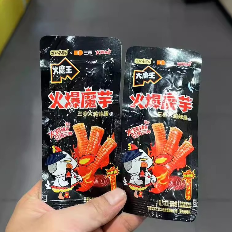 盐津铺子大魔王魔芋三养火鸡酱味：辣到飞起的新品零食，你敢尝吗？️