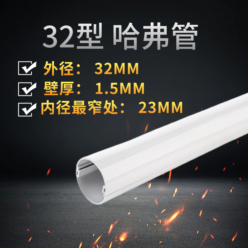 两片式PVC哈弗管：电线防护新神器，阻燃安全又美观！