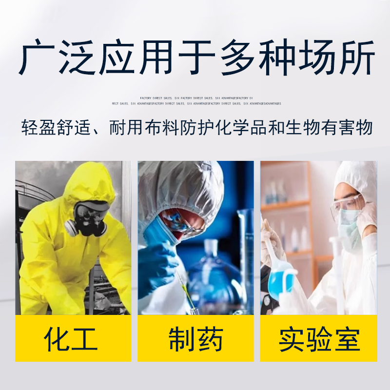 劳卫士一次性防化服C级：守护安全的隐形战甲，实验室与工业界的必备神器！