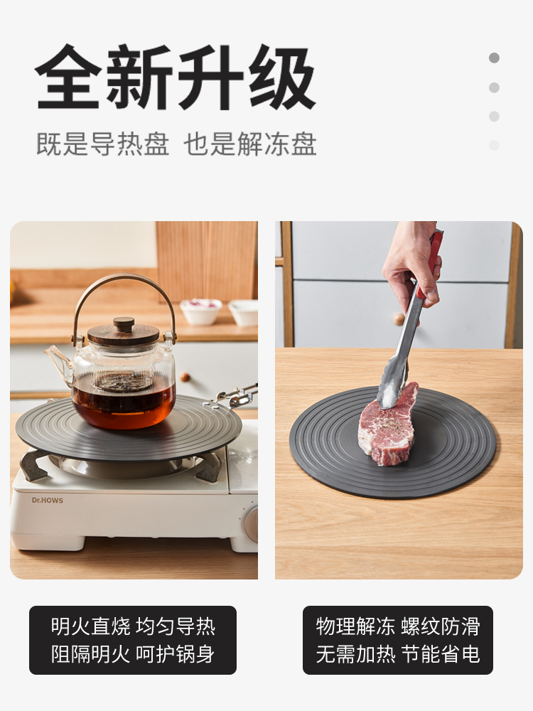 多功能导热板燃气灶神器，告别黑锅底，解锁烹饪新姿势！