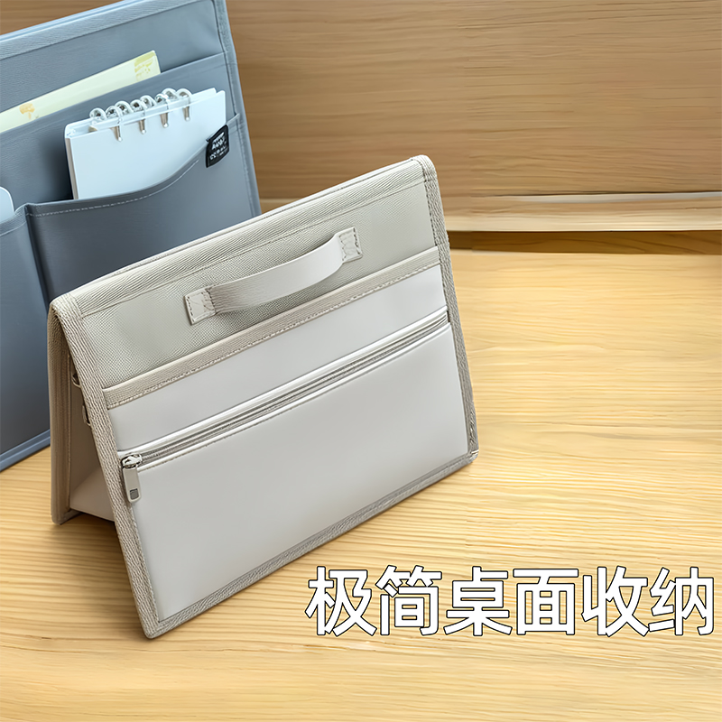 KINGJIM锦宫新品双面桌面文件柜：办公收纳新革命，高效整理你的工作空间！✨