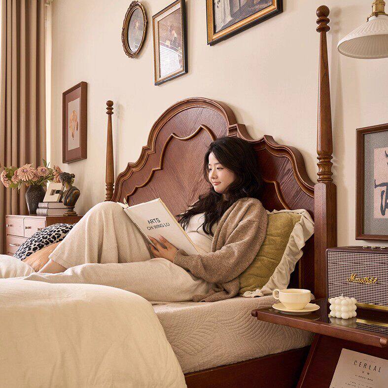 如何挑选适合的法式中古风实木床？