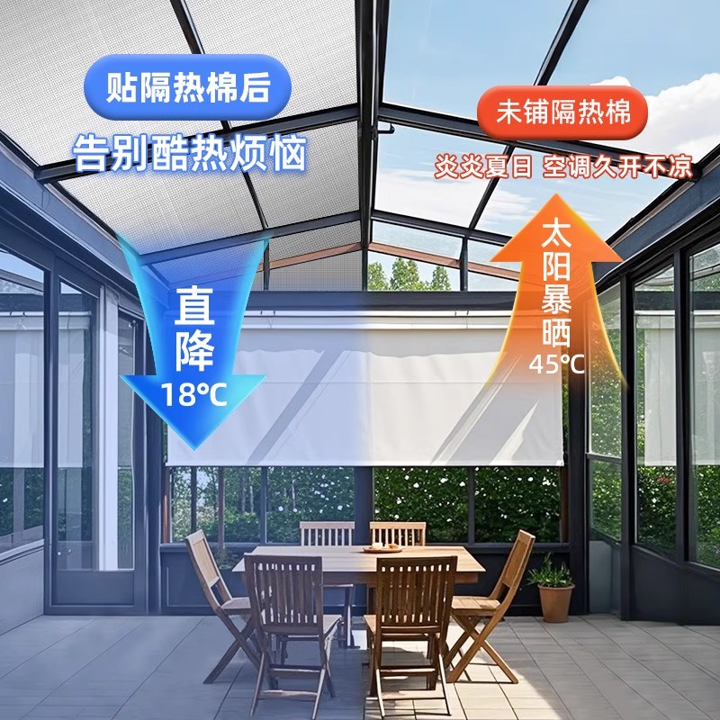 珍珠棉防潮垫+铝箔隔热膜：夏日阳光房隔热神器，拒绝热浪来袭！