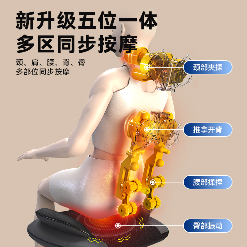 实用礼物推荐：按摩靠垫坐垫，送给朋友岳父母亲节长辈的最佳选择！