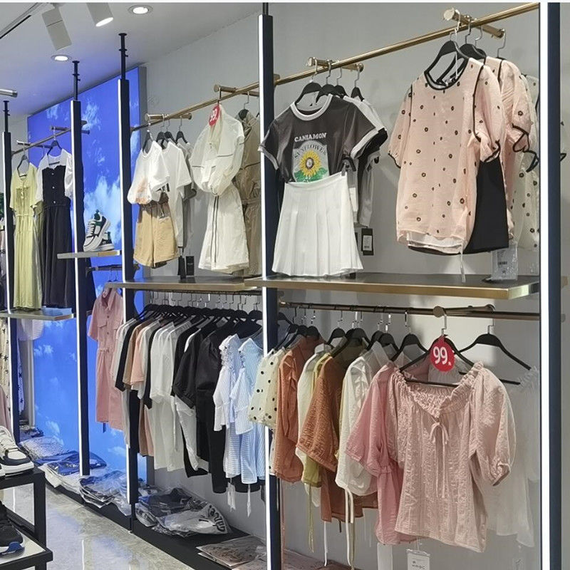 发光挂衣服架子组合：点亮你的购物之旅，商场男女装专用陈列货架！✨