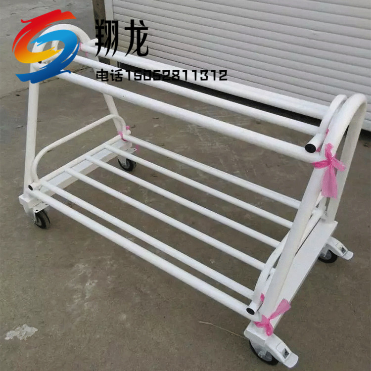 学校体育必备神器：铁饼架与铁饼推车，移动方便，铁件焊接高温烤漆，你还在等什么？