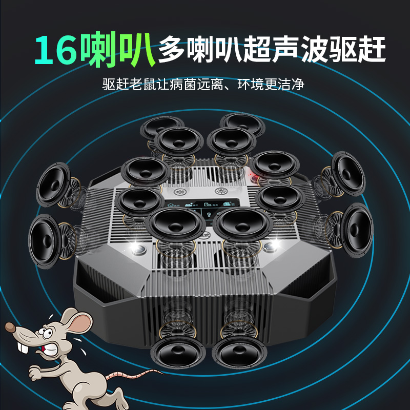 2024新款超声波大功率电子驱鼠神器，告别鼠患，守护家庭！