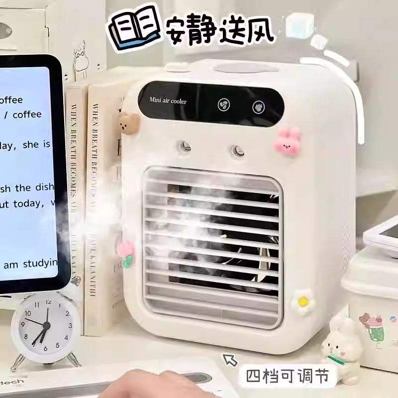 车载空调移动制冷小风扇USB充电挂屏桌面大货车便携式车内冷风机：夏日出行必备神器！
