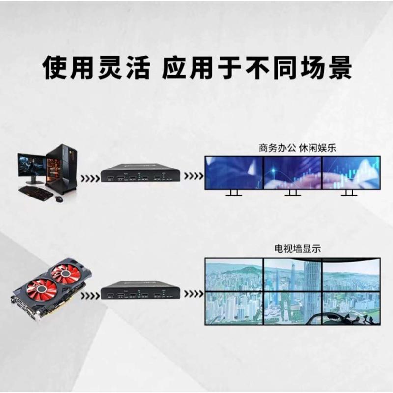1进3出多屏宝扩展仪！三屏拼接神器，办公效率直接起飞
