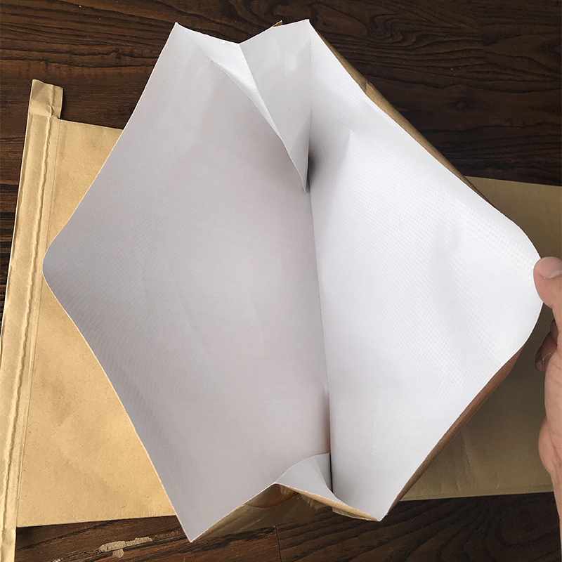 耐磨纸塑复合编织袋，盖光牛皮纸袋，化工袋25KG塑料颗粒袋50*80，保护你的宝贝不惧磨损！