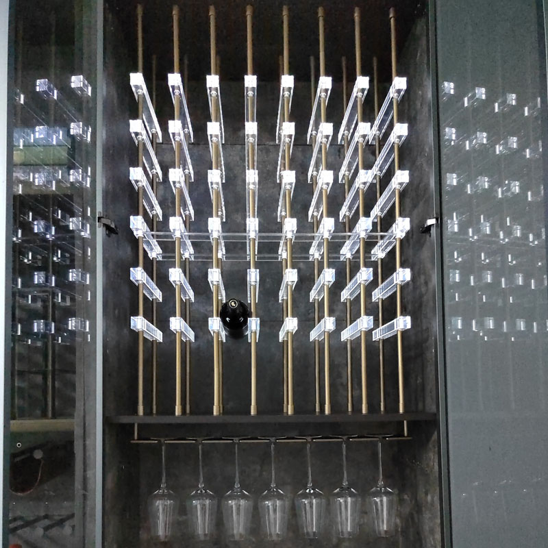 轻奢亚克力发光红酒架：酒店级家居美学，定制你的别墅客厅隔断屏风