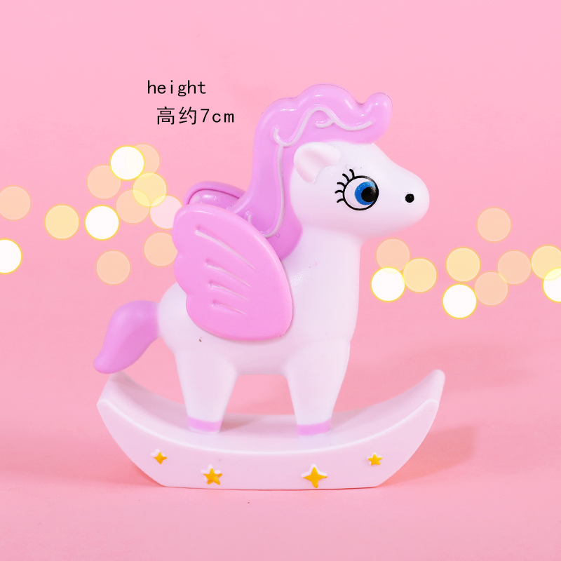 摇摇马独角兽木马蛋糕装饰摆件：宝宝周岁派对的梦幻神器！