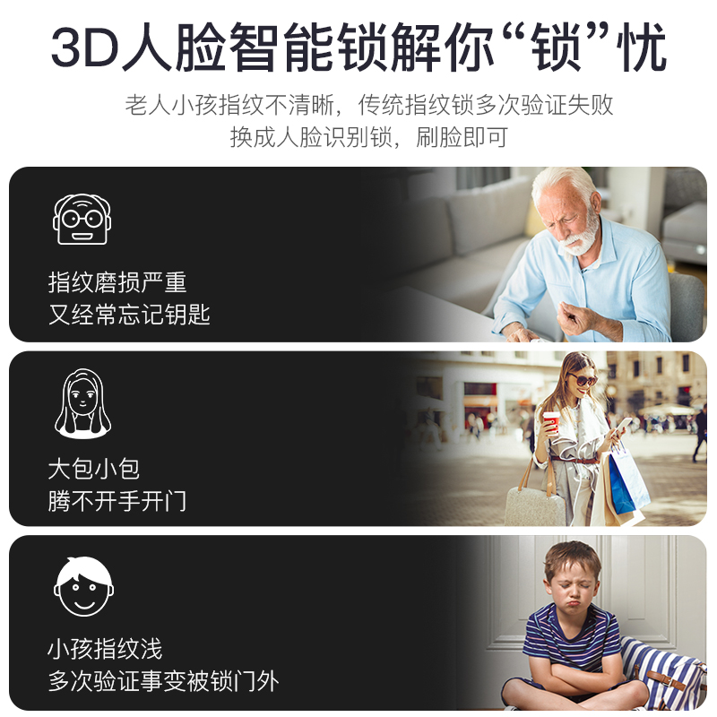 德国索克罗人脸识别断桥铝智能指纹锁！户外防水庭院门密码锁真香预警！