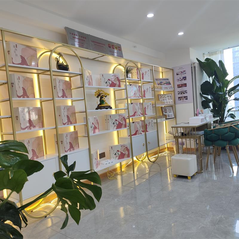 高端化妆品展示柜太香了！美容院/珠宝直播间必备神器，颜值与实用并存！✨