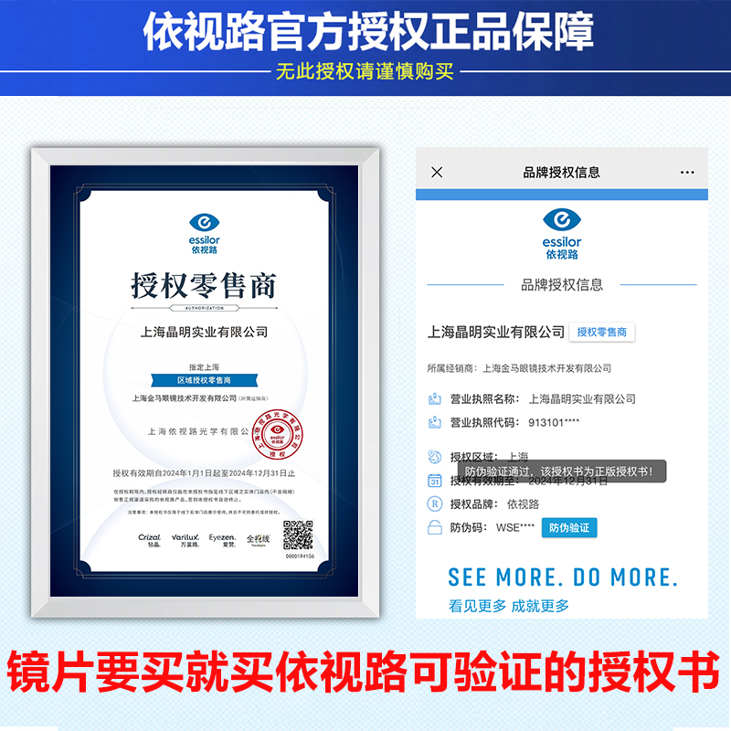 依视路镜片1.67钻晶A4防蓝光膜岩超薄1.60近视眼镜片：科技与舒适的新高度！
