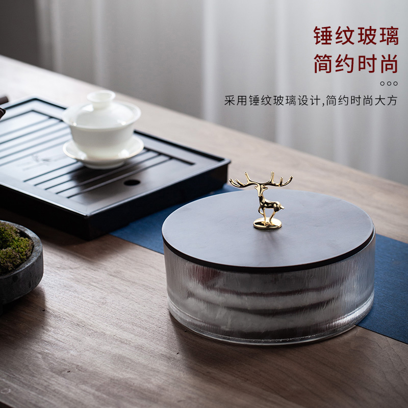 普洱收纳专用茶饼盒：防潮玻璃糖果盒，让茶叶享受五星级待遇