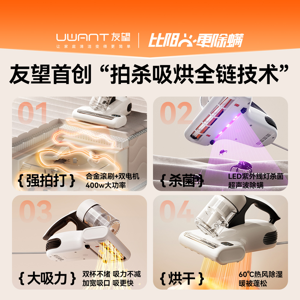 UWANT友望除螨仪：告别尘螨，拥抱清新睡眠！✨