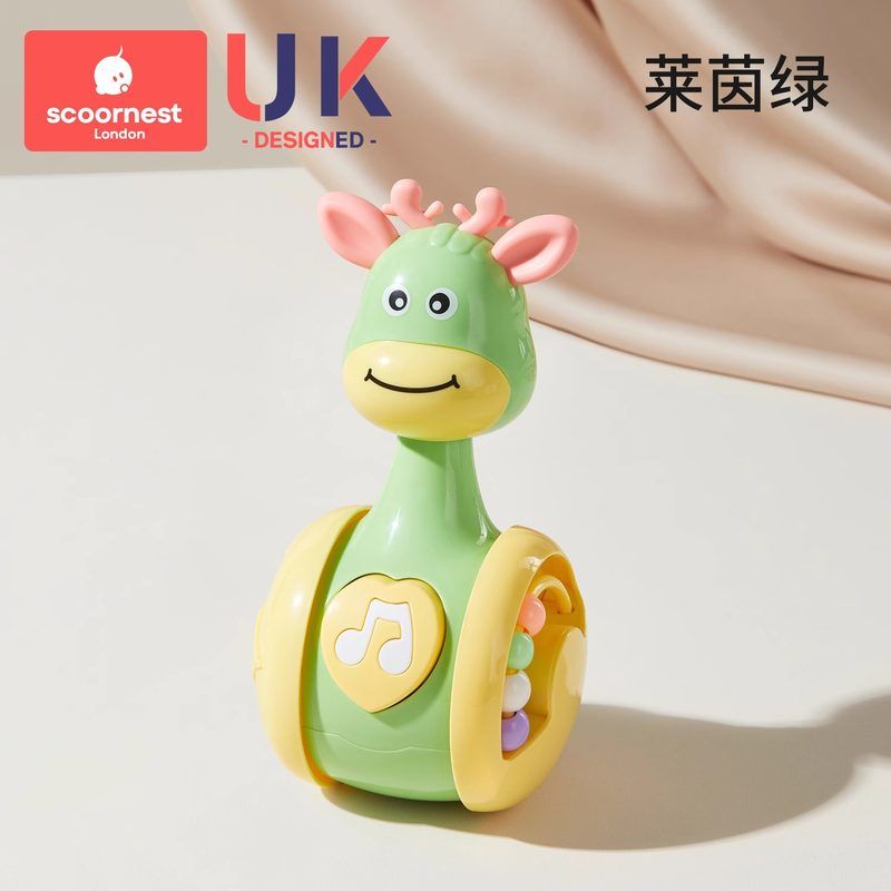 科巢婴儿玩具不倒翁：宝宝成长路上的智慧摇铃，0-1岁宝宝必备早教神器！