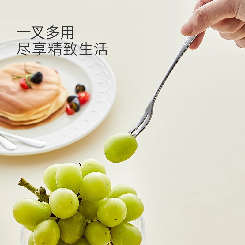 不锈钢叉子勺子套装：肉叉、甜品叉、水果叉，解锁西餐用餐新姿势！