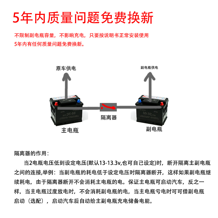 12-60V汽车房车船用游艇电池隔离器！这玩意儿太香了！