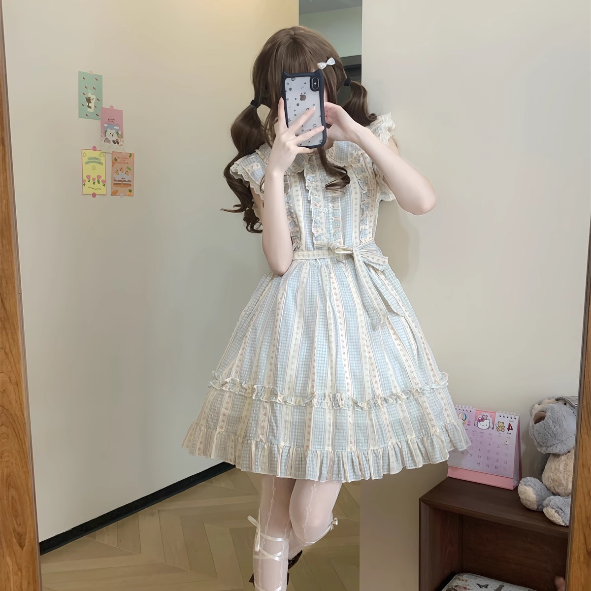 全棉纯棉布高端府绸印花碎花连衣裙，水彩手绘羽毛面料太绝了！这裙子美到窒息