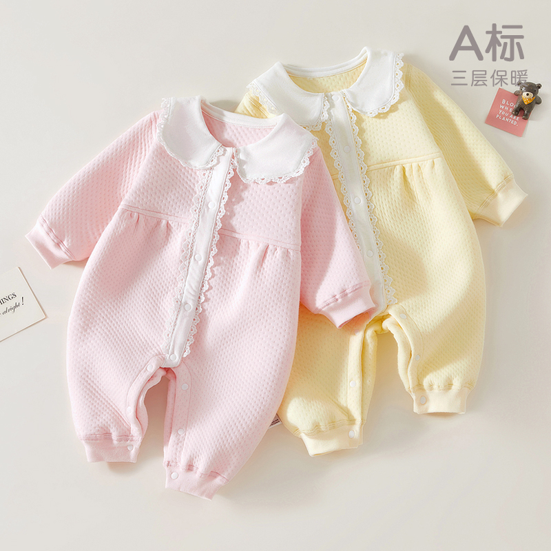 婴儿衣服秋装女宝宝公主款，超洋气连体衣，让宝宝成为秋日小公主✨