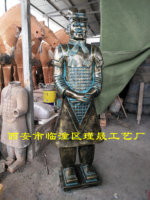 兵马俑工厂自营165cm家居酒店园林装饰出口商务礼品送老外！这波文化输出太硬核了