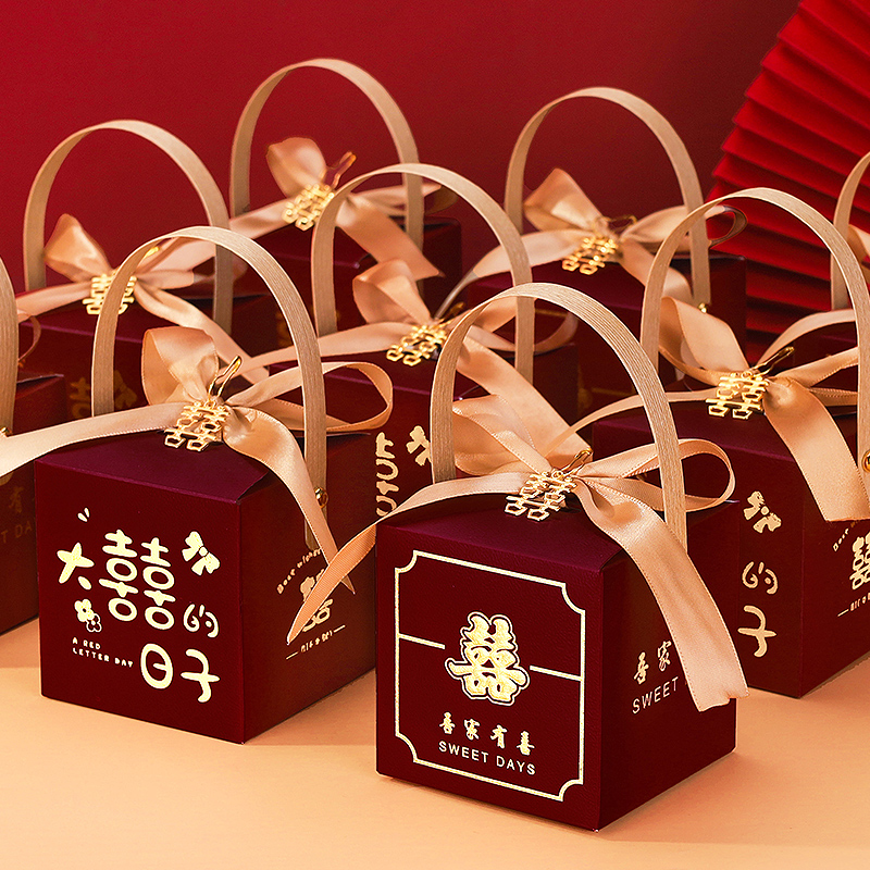 中国风婚礼喜糖大揭秘：手提袋里的甜蜜艺术，定制专属幸福滋味！